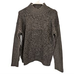 Toad&Co Merino Wool Turtleneck Ribbed Knit Sweater